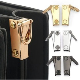 Resim 6'lı Set Metal Yan Klips Çanta Tokası, D-Halkalı Çantalar için Ayrılabilir Bağlantı Klipsi (2 Adet Toka + 4 Vida Dahil), Dayanıklı Metal Bağlantı Parçaları, DIY El İşi ve Cüzdan Yapımı İçin Uygun, Farklı Renk Seçenekleri 
