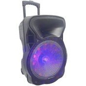 Resim Rose ES-3845 Usb, Aux, Tf Card, Fm, Bluetooth Mikronfonlu Işıklı Speaker 
