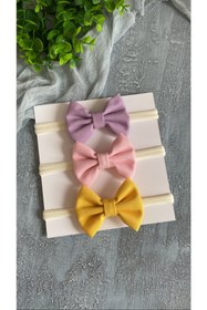 Resim Selda Aksesuar Kız Bebek 3 Lü Bandana Set 