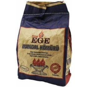 Resim King Ege Mangal Kömürü Piknik Barbekü Bahçe Ateş 1,5 Kg Çıra Hediyeli 