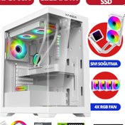 Resim Xaser Delux x2 Ryzen 7 5700X 32GB Ram 1tb M.2 Nvme SSD 8gb RTX4060 Sıvı Soğutmalı Oyuncu Bilgisayarı 