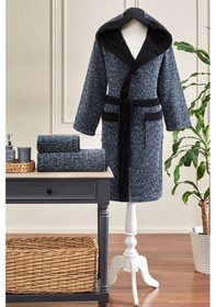 Resim Özdilek Modra Maskülen Kapüşonlu Bornoz S/m Beden 