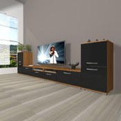 Resim Eko 9200 Mdf Tv Ünitesi Tv Sehpası - Ceviz - Siyah 