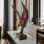 Resim Şık Renkli Kartal Heykeli - Oturma Odası & Ofis İçin Modern Minimalist Tasarım, Mükemmel Yeni Ev Hediyesi, Noel, Şükran Günü & Doğum Günü Hediyesi 