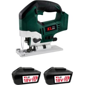 Resim KL Pro KLDT18B-80 18VOLT/8.0 Ah Li-Ion Çift Akülü Kömürsüz Profesyonel Dekupaj Testere 