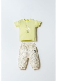 Resim U.s. Polo Assn. Kız Bebek Sarı Bebek Takım Sarı 