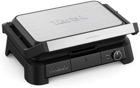 Resim Tefal SuperGrill 3in1 XL 8 Porsiyon Kapasiteli 2200 Watt Barbekü Izgara ve Tost Makinesi - Inox 