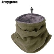 Resim Prosperlink Erkek Kadın Polar Isıtmalı Motosiklet Maskesi - Kışlık Rüzgar Geçirmez Balaclava Kamp/bisiklet Ordu Yeşil 