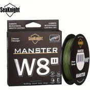 Resim 1 Makara SEAKNIGHT MANSTER W8 II 8 İpli Örgülü Balıkçılık Hattı - 300m/328Yd & 500m/547Yd, Ultra İnce PE Mikrofiber Pürüzsüz Döküm Düşük Görünümlü Yeşil/Karışık Renkli Tuzlu ve Tatlı Su Balıkçılığı İçin 