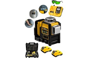 Resim Lieber German 360° 12 Köşe 45 Metre Ölçüm 2 Akülü Lazer Hizalama Yeşil Çizgili Lazer Metre Çizgi Hizalama 