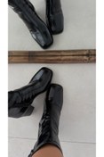 Resim Gilla Shoes and Bag Liva Küt Burun Siyah Çizme 