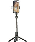 Resim Reedark Işıklı Kablosuz Uzaktan Kumandalı Genişletilebilir Ve Kompakt Selfie Çubuğu Veya Telefon Tripod 