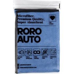 Resim Roro Auto Everest Çift Taraflı Mikrofiber Araç Kurulama Bezi & Oto Yıkama Havlusu 30X60 