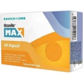 Resim Bausch & Lomb Ocuvite Max Takviye Edici Gıda 60 Kapsül 