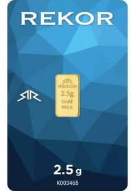 Resim Rekor 2,5 Gr Külçe Altın 