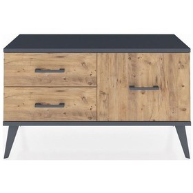 Resim Arges Şifonyer 3 Raflı 88x30x48 Çam-antrasit/çam Antrasit/çam 