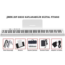 Resim Jwin JDP-8830 88 Tuşlu Dijital Piyano 