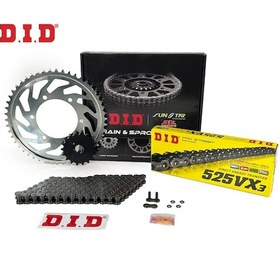 Resim Zincir Dişli Seti Trıumph Tıger Xr / X / T 800 Cc 2015-2020 / Trıumph / Tıger Xr / X / T / 800cc / Zincir: Dıd-525vx3 Çelik -124 / Ön Dişli: Sunstar 16t / Arka Dişli: Jt 50t / 2015-2016-2017-2018-2019-2020 