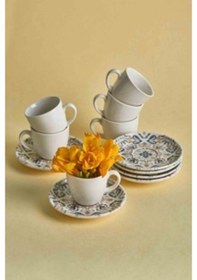 Resim Neva N3208 Kumsal 6 Kişilik Kahve Fincan Seti 