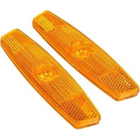 Resim Cateye Bisiklet Ön Arka + Jant Reflektör Seti Çok Renkli 