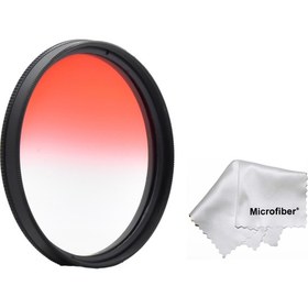 Resim Dhd 67MM Gradual Degrade Kademeli Kırmızı Red Efekt Filtre 