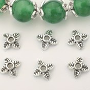Resim 100 adet Dört Yapraklı Böcek Şansları, Çinko Alaşımlı Boncuk Kapları, 0.5" Boşluk Boncukları DIY Takı, Küpeler, Kolyeler, Bilezikler için - El Sanatları Malzemeleri 