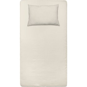 Resim Bej %100 Organik Pamuk Çocuk Lastikli Çarşaf Seti 100 x 200 cm 