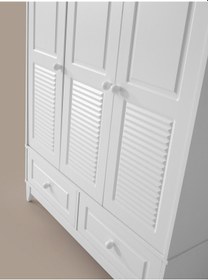 Resim Boss 3 Kapılı Dolap, Bebek Ve Genç Odası Dolap Beyaz 