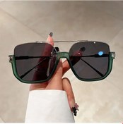 Resim Rpxbguckarhg Vintage Büyük Boy Güneş Gözlüğü - Uv400 Kare Tonları, Moda Erkek Ve Kadınmavi51gri Gri 