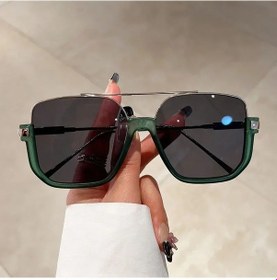 Resim Rpxbguckarhg Vintage Büyük Boy Güneş Gözlüğü - Uv400 Kare Tonları, Moda Erkek Ve Kadınmavi51gri Gri 