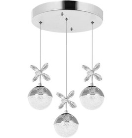 Resim Eray Aydınlatma 9178-3 3lü Krom Sarkıt Led Avize Krom 