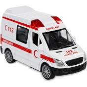 Resim Vardem Oyuncak Işıklı Sesli Çek Bırak Polis Arabası Beyaz 