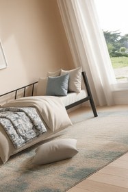 Resim Unimet Alchera Daybed Tek Kişilik Sedir Metal Karyola Siyah 