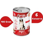 Resim Energy Sığır Etli Konserve Yetişkin Köpek Maması 6 x 400 G 
