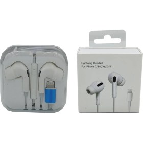 Resim iphone 12 *tak Çalıştır* Bluetooth Kulaklık, Lightning Mikrofonlu 