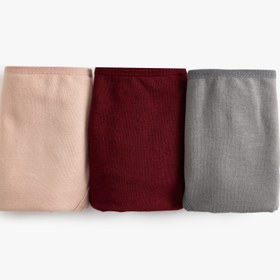 Resim Basic Brazilian Külot Çok Renkli Pamuklu 3'lü Paket 