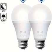 Resim Kaso Hareket Sensörlü Ampuller, 9W 60W'ye Eşdeğer, İç Mekan Otomatik Hareket Aktive, A19,E26, 3000K/6000K Şafakdan Şafağa Güvenlik Ampulleri, Giriş, Veranda, Merdivenler, Koridorlar İçin Uygun, 1 Adet 