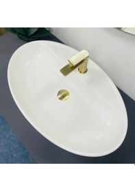 Resim Turkuaz Seramik Cerastyle One 67 x 42 CM Tezgah Üstü Delikli Lavabo 