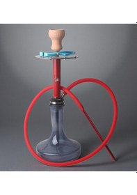 Resim Techno Spider-man Özel Tasarım Modern Tahliye Sistemli 4 Bilyeli Çelik Gövdeli Premium Nargile Seti 