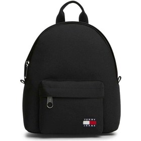 Resim Tommy Hilfiger Kadın Marka Logolu Günlük Kullanıma Uygun Siyah Sırt Çantası Aw0aw18648 Bds-13283 Siyah 