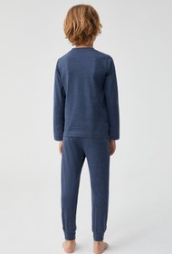 Resim Comfort touch çocuk pijama takımı - İndigo / 5-6 Yaş 