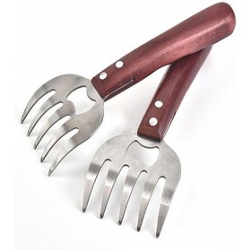 Resim Vkemall Kıyma Makinesi Izgara Çatalı 2 Adet - Kırmızı Kırmızı 