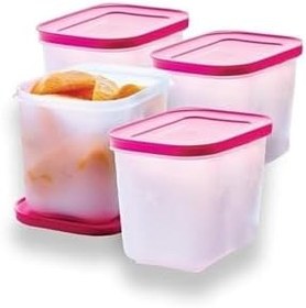 Resim Tupperware Alaska Serisi (4 X 1.1L Dik) Buzdolabı Saklama Kabı 