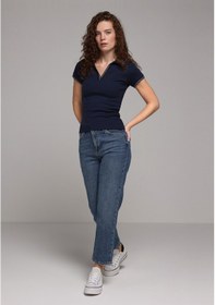 Resim Colin's Colins Straight Fit Kadın Mid İndigo Denim Jean Pantolon Cl1079855 Q1.v1 Dn44932 Denim 