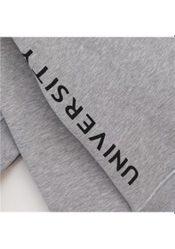 Resim Wanex Erkek Çocuk Şardonlu Uzun Kol Kalın Bisiklet Yaka Sweatshirt - 16213 Gri Melanj 