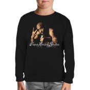 Resim Lord T-Shirt Tupac Shakur Siyah Çocuk Sweatshirt 