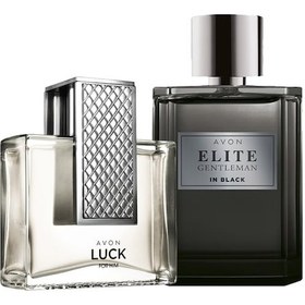 Resim Avon Luck ve Elite Gentleman in Black Erkek Parfüm Seti 