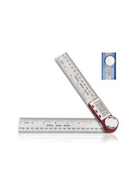 Resim Dinosaurs Dijital Açı Bulucu Cetvel 7 Inç/200mm Paslanmaz Çelik 