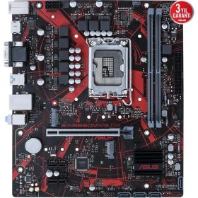 Resim Asus EX-B660M-V5 D4 Ddr4 M2 Nvme HDMI Pcıe 4.0 1700P Matx 