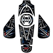 Resim GP Kompozit Bajaj Pulsar NS 200 2011-2024 Uyumlu Tank Pad Seti Mavi 